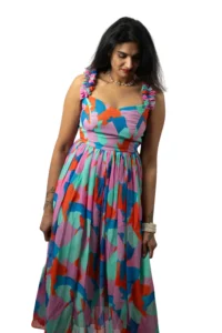 Robe Maxi Pop Art Multicolore