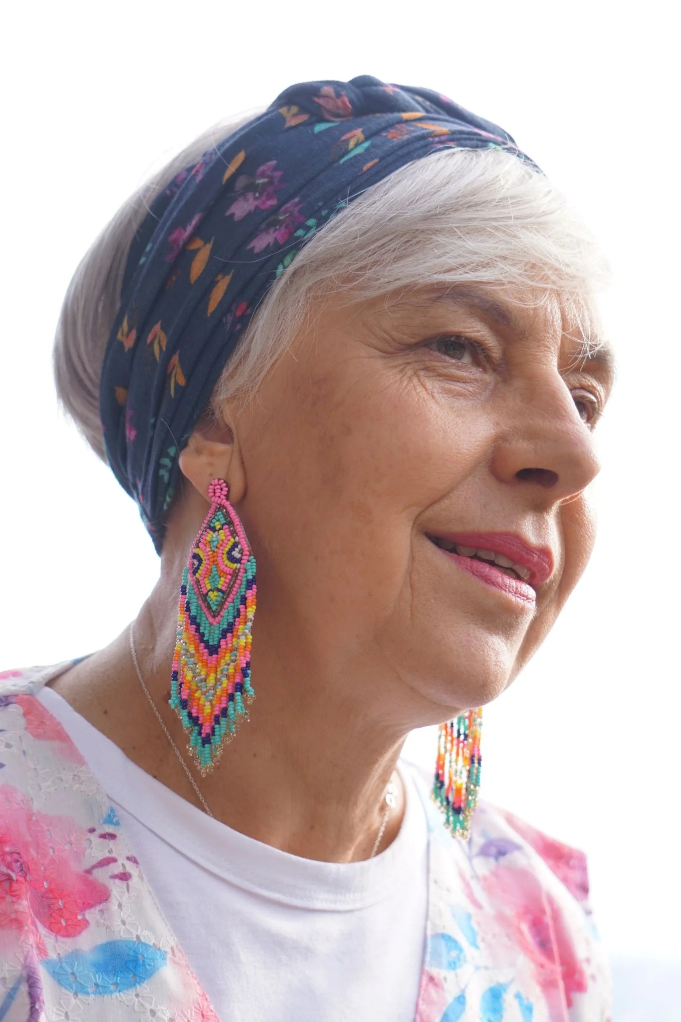 Haut femme motif floral sans manches – Image 5