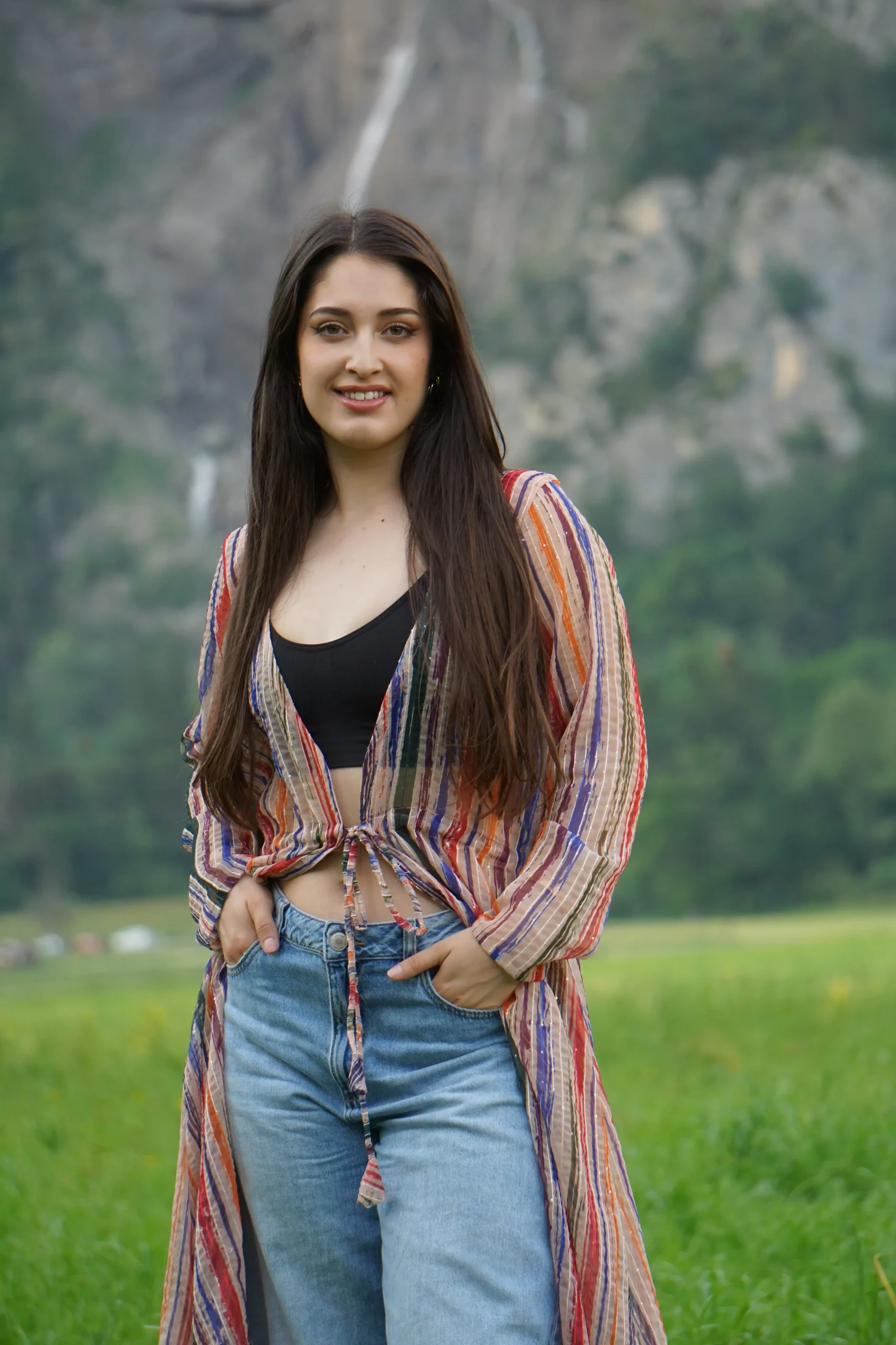Cardigan Long Bohème – Voile Léger à Nouer